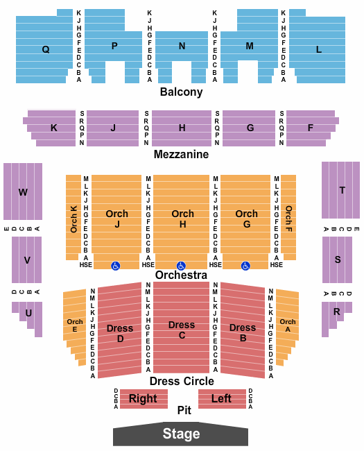 Raleigh Memorial Auditorium At Martin Marietta Center for the Performing Arts The Nutcracker Seating Chart